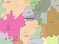 Demographics - Oakhurst Zip Code Map